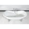 Aqua Eden Clawfoot Bathtubs, 71.63 L, 29.75 W, White/Polished Chrome, Cast Iron VCT7DS7231NL1 - alternate 3